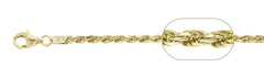 060-3MM Yellow Gold Plated Rope Chain .925  Solid Sterling Silver Available in 7"- 30 " inches NEW