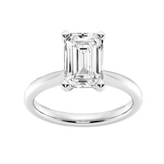SPECIAL!.35ct G SI 14K White Gold Emerald Cut Diamond Solitaire Ladies Ring