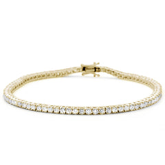 SPECIAL! .98ct 14KT Yellow Gold Diamond Tennis Bracelet 7"