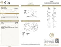 1.60CT I SI1 Loose Modified Cushion Cut Natural Diamond GIA CERTIFIED