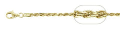 CLOSEOUT 20% OFF!  120-6MM Yellow Gold Plated Rope Chain .925 Solid Sterling Silver Sizes 8-30" NEW