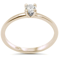 SPECIAL! .50ct G SI 14K Yellow Gold Round Diamond Solitaire Ring Size 6.5