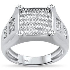 SPECIAL! .36ct 14k White Gold Diamond Ring Band Size 10