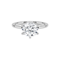 SPECIAL! 1.01ct G SI 14K White Gold Round Diamond Solitaire Ring Size 6.5