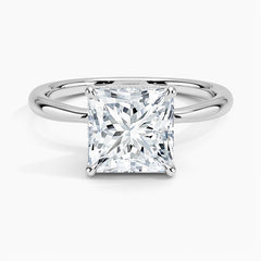 SPECIAL! 1.01ct G SI 14K White Gold Princess Cut Diamond Solitaire Ring Size 6.5