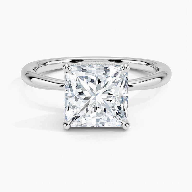 SPECIAL! 1.01ct G SI 14K White Gold Princess Cut Diamond Solitaire Ring Size 6.5