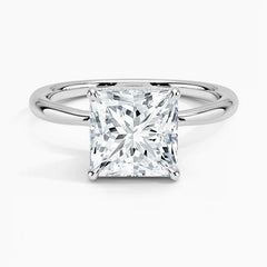 SPECIAL! 1.51ct G SI 14K White Gold Princess Cut Diamond Solitaire Engagement Ring Size 8