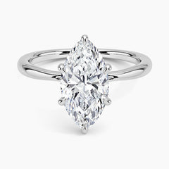 SPECIAL! 1.03ct F SI 14K White Gold Marquise Diamond Solitaire Ladies Ring