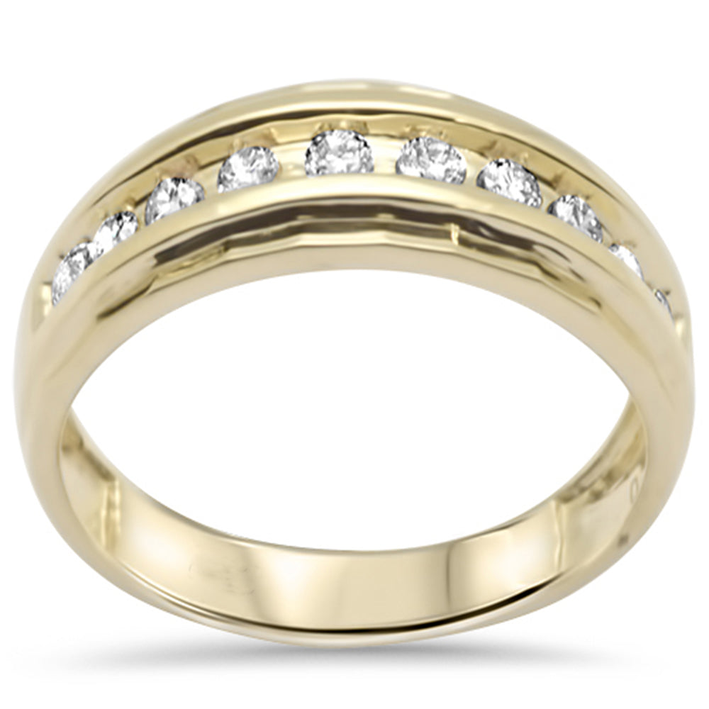 SPECIAL! .55ct G SI 14K Yellow Gold Diamond Men's Ring Band Size 10