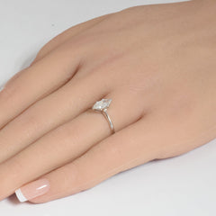 SPECIAL!.60ct G SI 14K White Gold Marquise Diamond Solitaire Ladies Ring