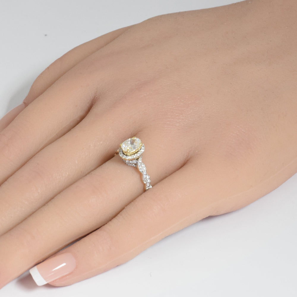 SPECIAL! 1.08ct G SI 14K Yellow Gold Oval Shape Diamond Engagement Ring