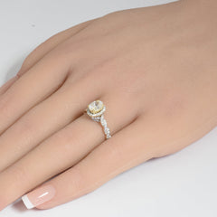 SPECIAL! 1.08ct G SI 14K Yellow Gold Oval Shape Diamond Engagement Ring