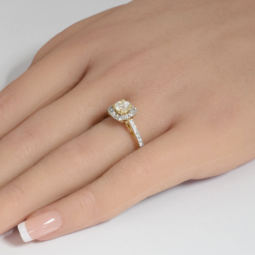 SPECIAL! 1.00ct G SI 14K Yellow Gold Diamond Engagement Ring Size 6.5