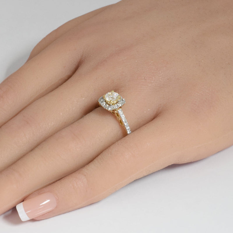 SPECIAL! 1.00ct G SI 14K Yellow Gold Diamond Engagement Ring Size 6.5