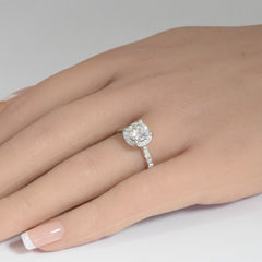 SPECIAL!2.06ct G SI 14K White Gold Round Brilliant Cut Diamond Solitaire Engagement Ring Size 6.5