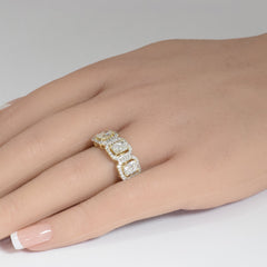SPECIAL!2.04ct G SI 14K Yellow Gold Diamond Radiant Cut Engagement Ring Size 6.5