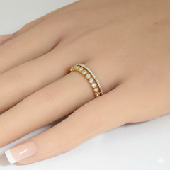 SPECIAL! .22ct G SI 14kt Yellow Gold Diamond Band Ring Size 6.5