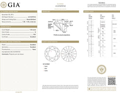 SPECIAL! 1.53CT G VS2 GIA CERTIFIED Round Brilliant Cut Natural Diamond