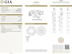 SPECIAL! 1.70CT H VS2 GIA CERTIFIED Round Brilliant Cut Natural Diamond