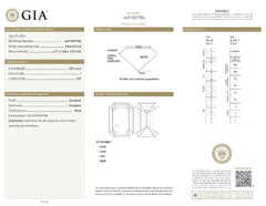 SPECIAL! 1.00ct I-SI2 GIA CERT 14K White Gold Emerald Cut Diamond Engagement Ring