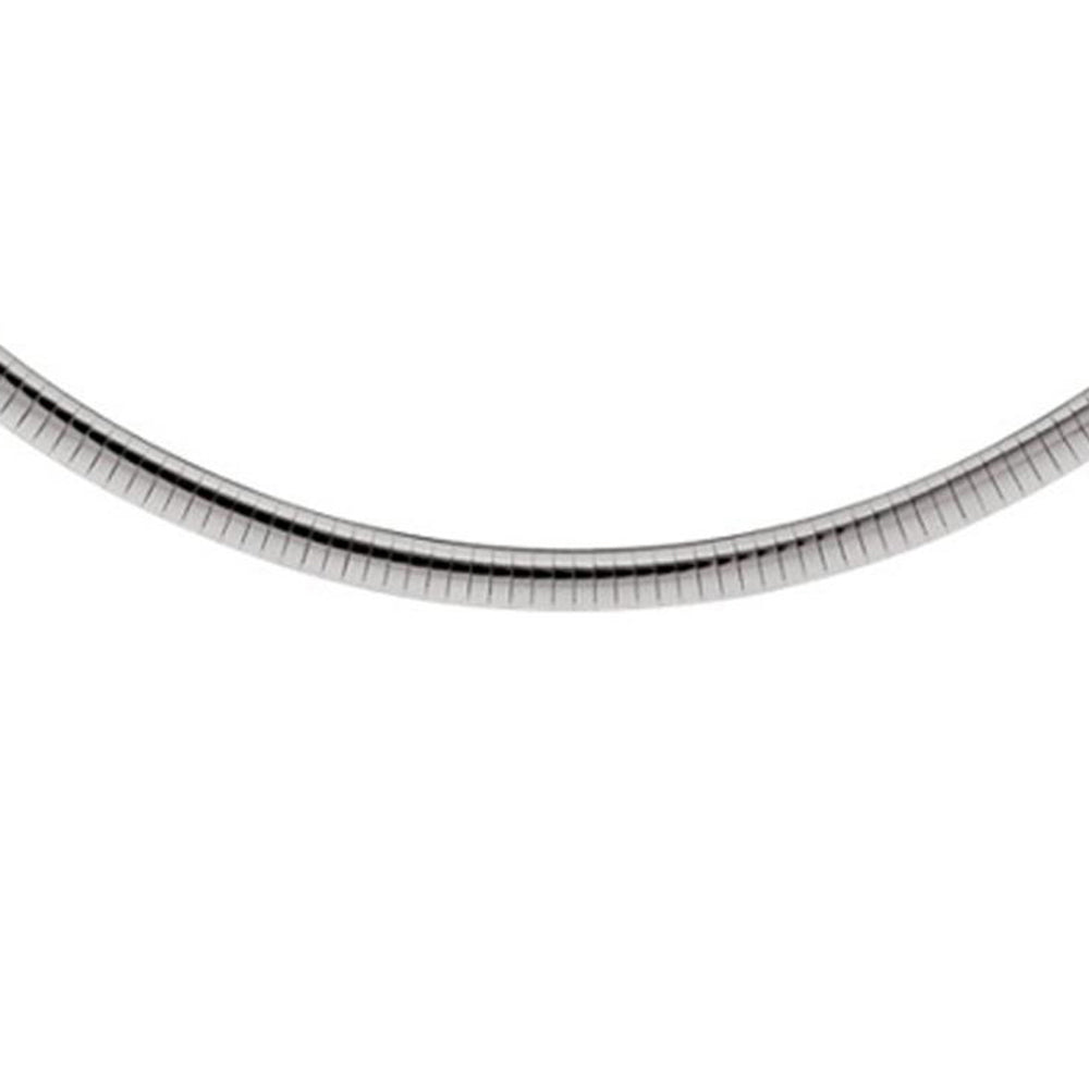CLOSEOUT 20% OFF! 6MM .925 Sterling Silver Omega Necklace Chain 16-18" Available NEW