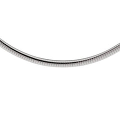 CLOSEOUT 20% OFF! 6MM .925 Sterling Silver Omega Necklace Chain 16-18" Available NEW