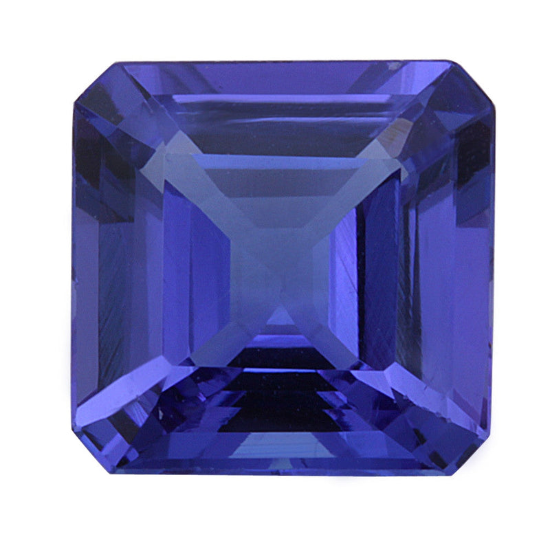 4.03ct Natural Asscher Cut Tanzanite Loose Gemstone