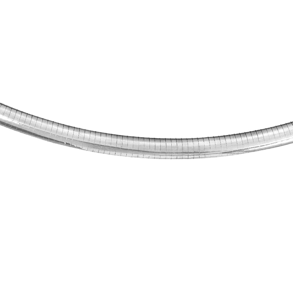 CLOSEOUT 20% OFF! 8MM .925 Sterling Silver Omega Necklace Chain 16-18" Available NEW