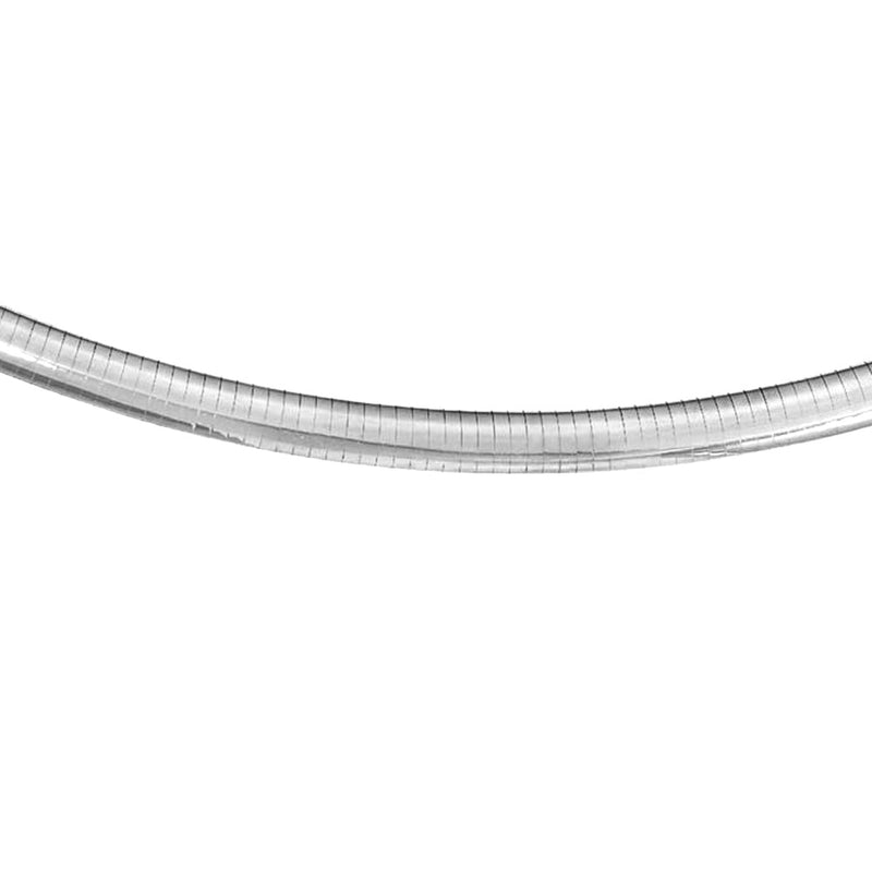 CLOSEOUT 20% OFF! 8MM .925 Sterling Silver Omega Necklace Chain 16-18" Available NEW