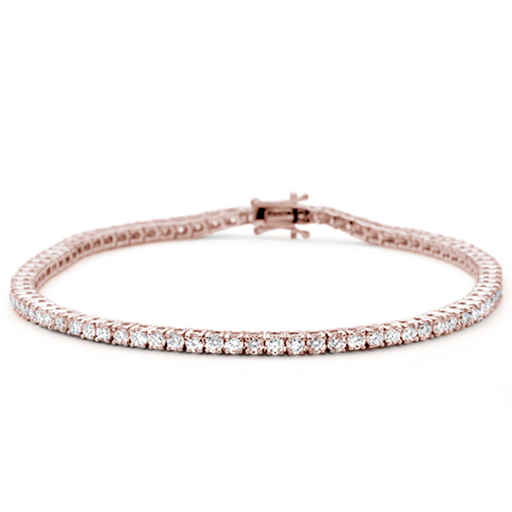 SPECIAL! 1.02ct 14K Rose Gold Diamond Tennis Bracelet 7"