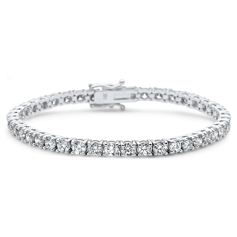 SPECIAL! 4.06ct 14KT White Gold Diamond Tennis Bracelet 7"