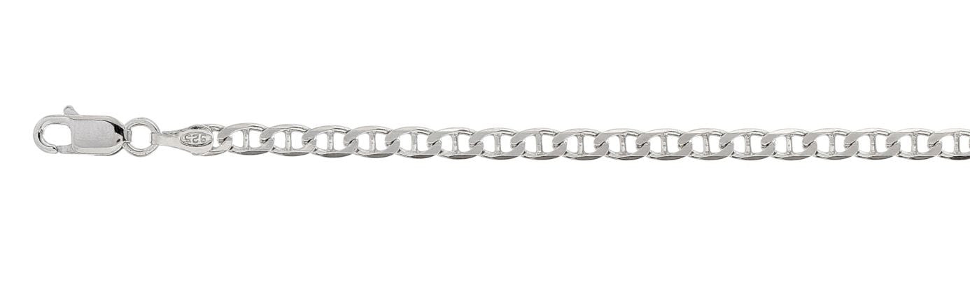 100-4MM Mariner Chain Made in Italy Available in 7"-9" and 16"-30" Inches NEW
