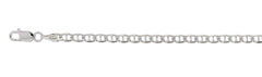 100-4MM Mariner Chain Made in Italy Available in 7"-9" and 16"-30" Inches NEW