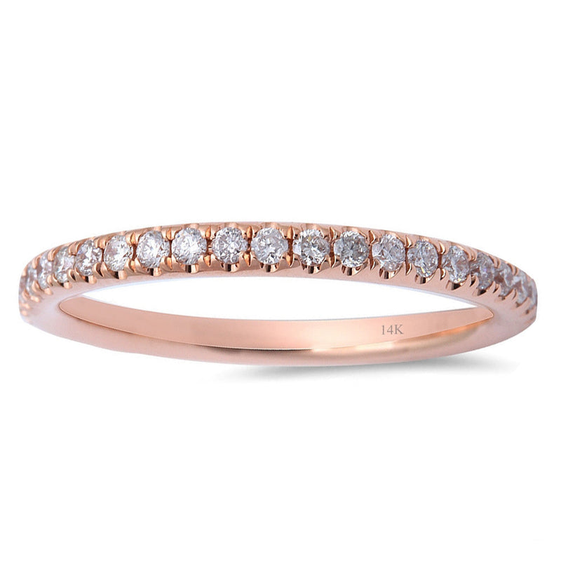 SPECIAL!14kt Rose Gold .52ct Round Diamond Eternity Wedding Band 14kt White or Rose Gold Sz 6.5