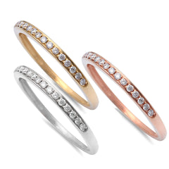 .12ct Diamond 14kt Rose Gold Anniversary Wedding Band size 6.5