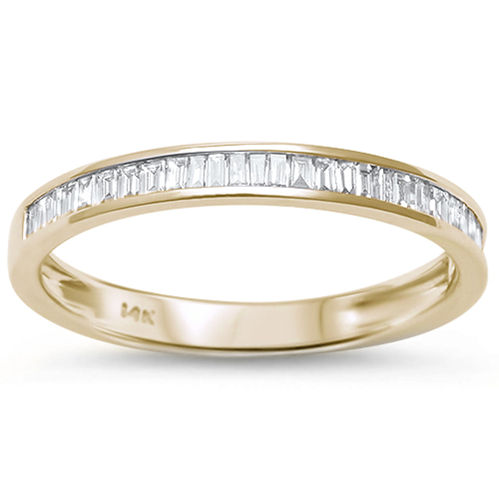 DIAMOND  CLOSEOUT! .25ct Channel Set 14kt Yellow Gold Baguette Diamond Wedding Anniversary Band