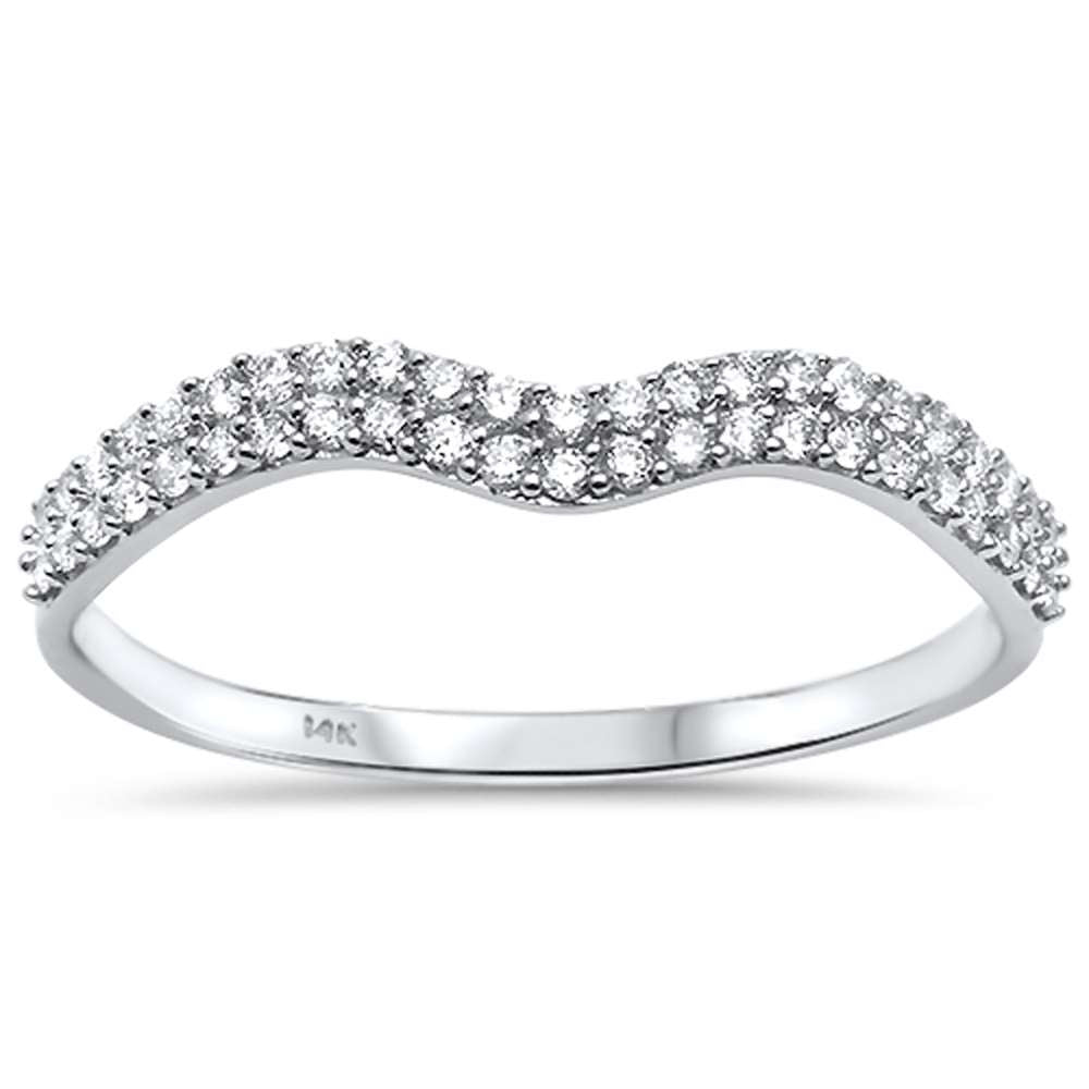 DIAMOND CLOSEOUT! .20ct G SI 14kt White Gold Diamond Band Ring Size 6.5