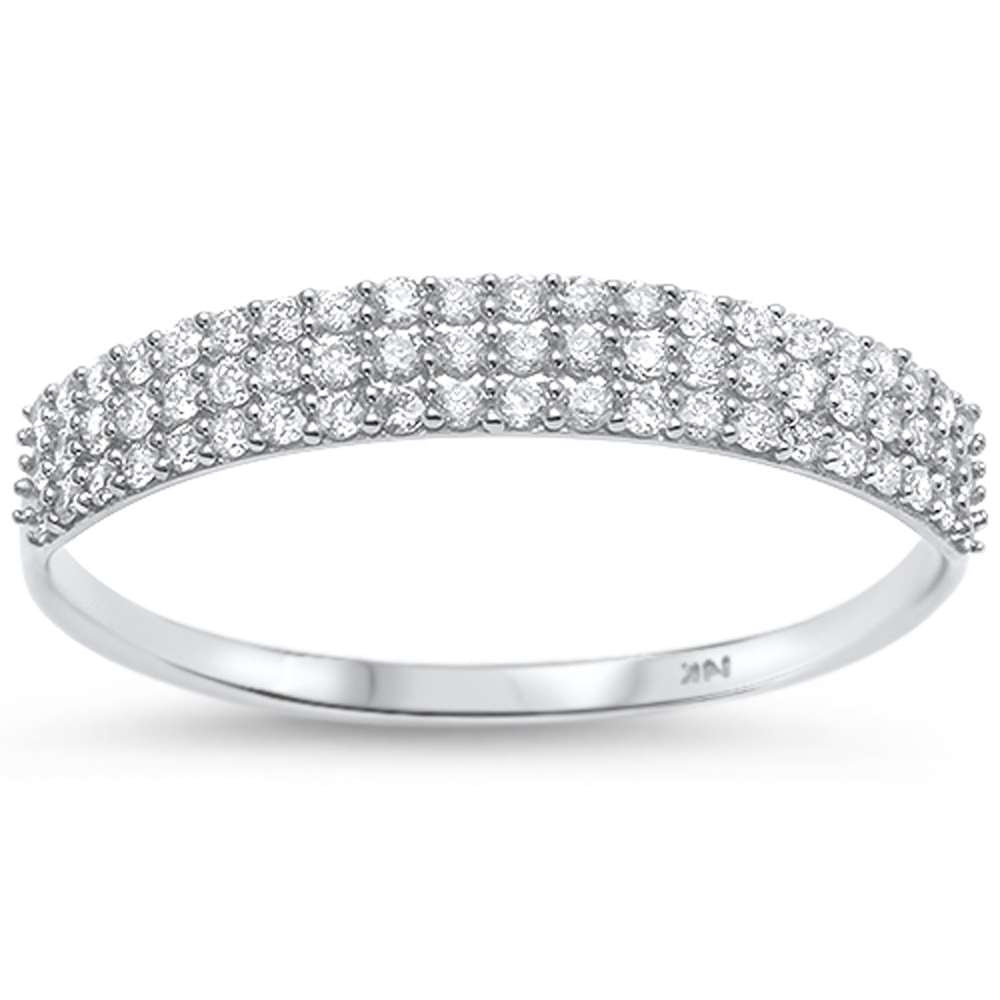 DIAMOND CLOSEOUT! .25ct 14kt White Gold Diamond Band Ring Size 6.5