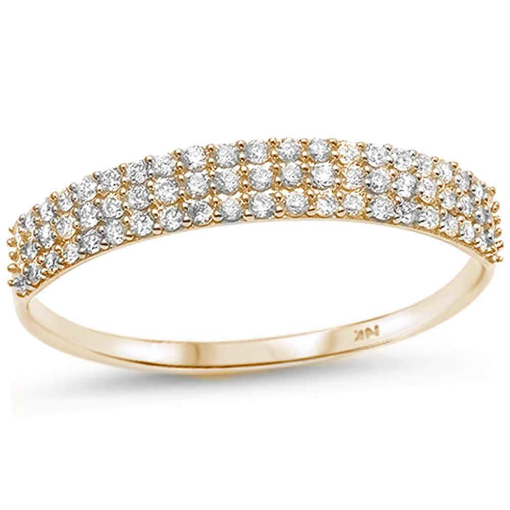 SPECIAL!.24ct 14kt Yellow Gold Diamond Band Ring Size 6.5
