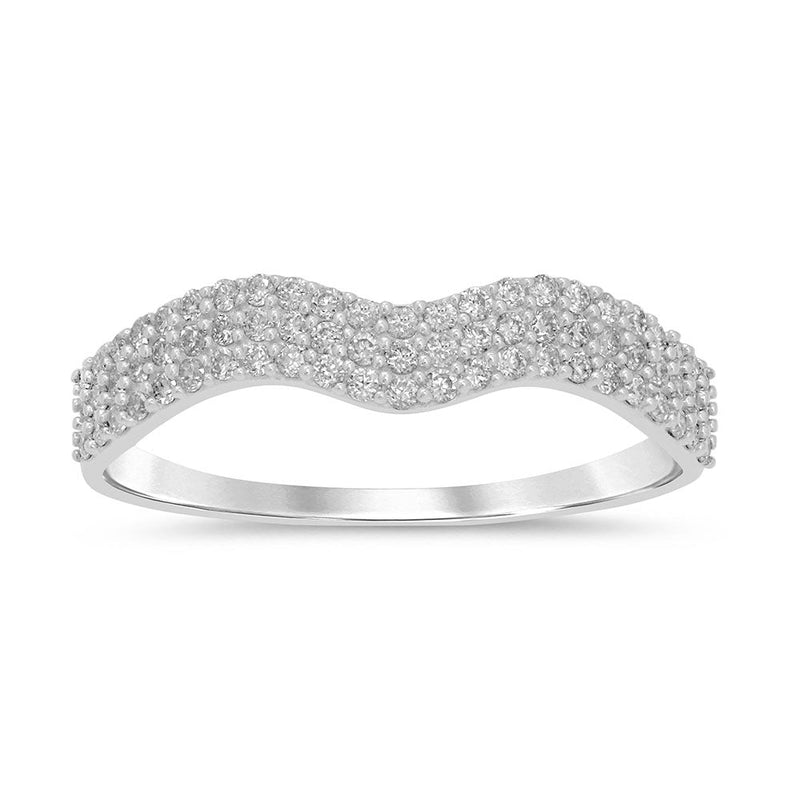 DIAMOND CLOSEOUT!  .30ct G SI 14kt White Gold Diamond Band Ring Size 6.5