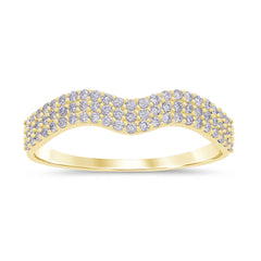DIAMOND CLOSEOUT! .28ct G SI 14kt Yellow Gold Diamond Band Ring Size 6.5