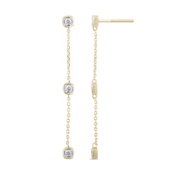DIAMOND CLOSEOUT! .25ct G SI 14K Yellow Gold Diamond Dangle Earrings
