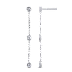 DIAMOND CLOSEOUT! .27ct G SI 14K White Gold Diamond Dangle Earrings
