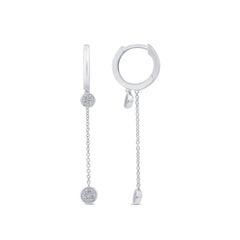 DIAMOND CLOSEOUT! .15ct G SI 14K White Gold Diamond Dangle Earrings