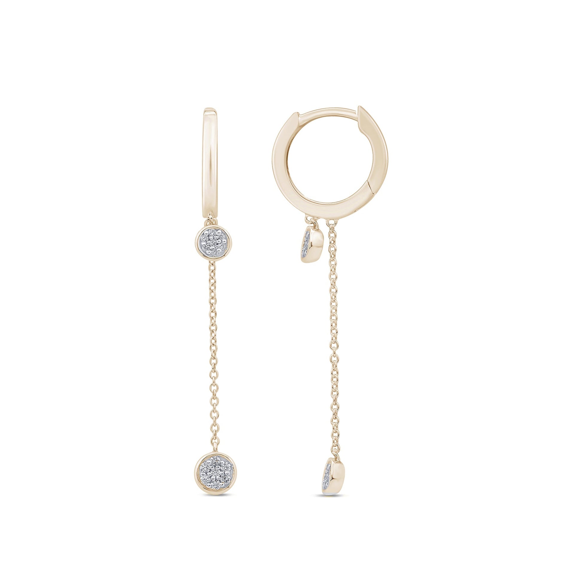 DIAMOND CLOSEOUT! .15ct G SI 14K Yellow Gold Diamond Dangle Earrings