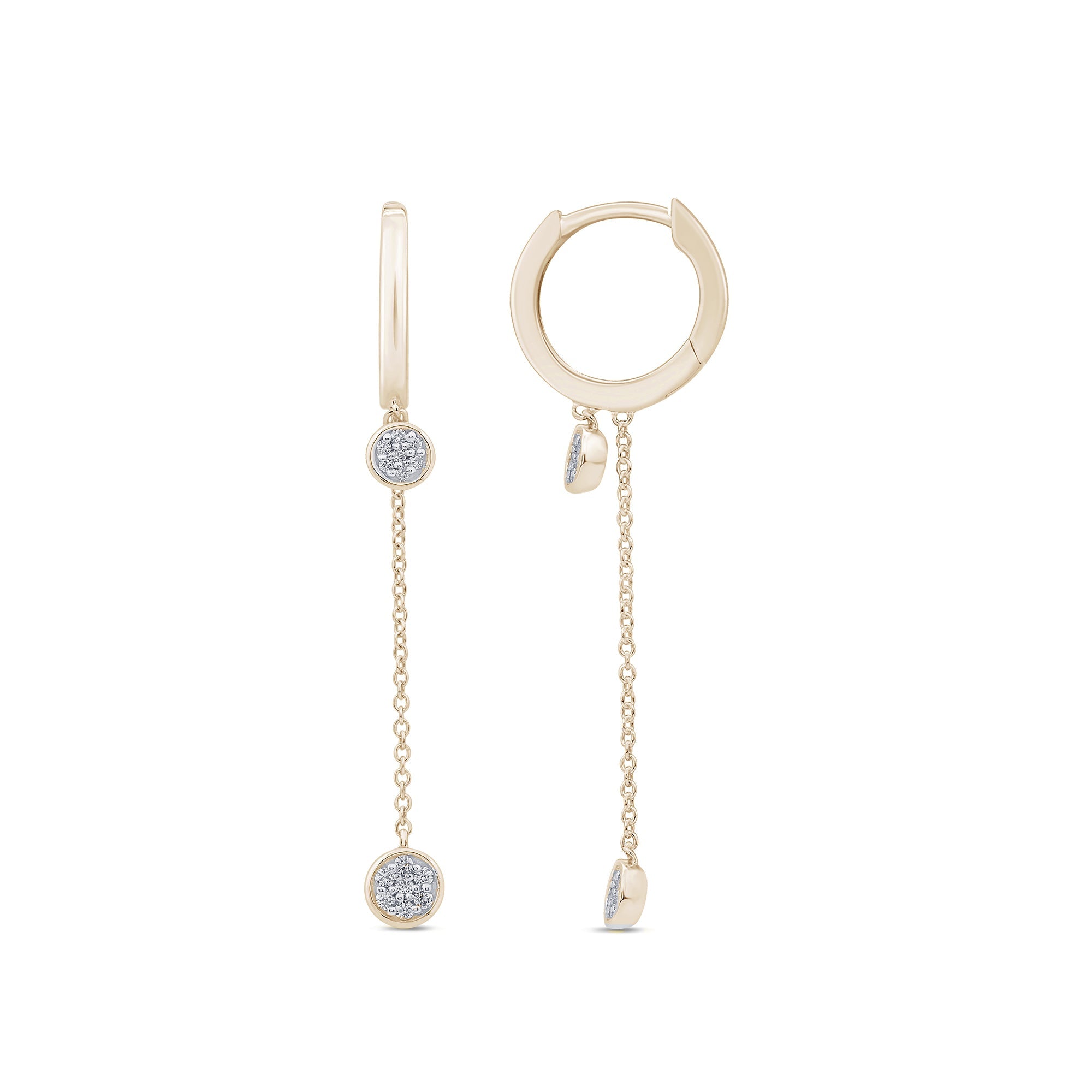 DIAMOND CLOSEOUT! .15ct G SI 14K Yellow Gold Diamond Dangle Earrings