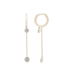 DIAMOND CLOSEOUT! .15ct G SI 14K Yellow Gold Diamond Dangle Earrings
