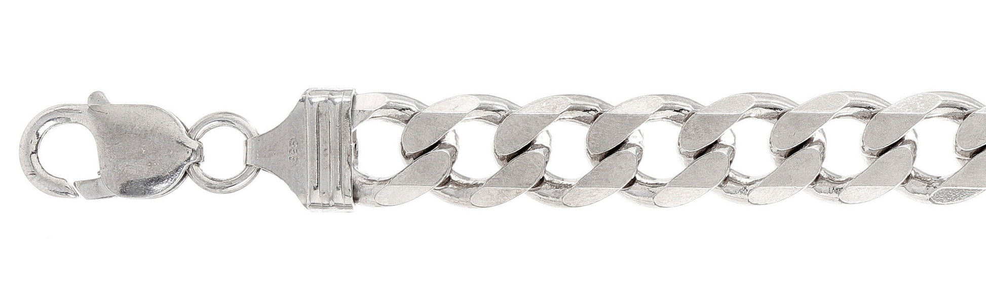 300-11.8MM Flat Curb Chain Made in Italy Available in 8"- 32" inches NEW