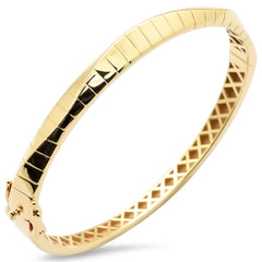 SPECIAL!14K Yellow Gold Modern Plain Bangle Bracelet