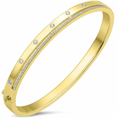 SPECIAL! .50ct G SI 14kt Yellow Gold Diamond Elegant Bangle Bracelet